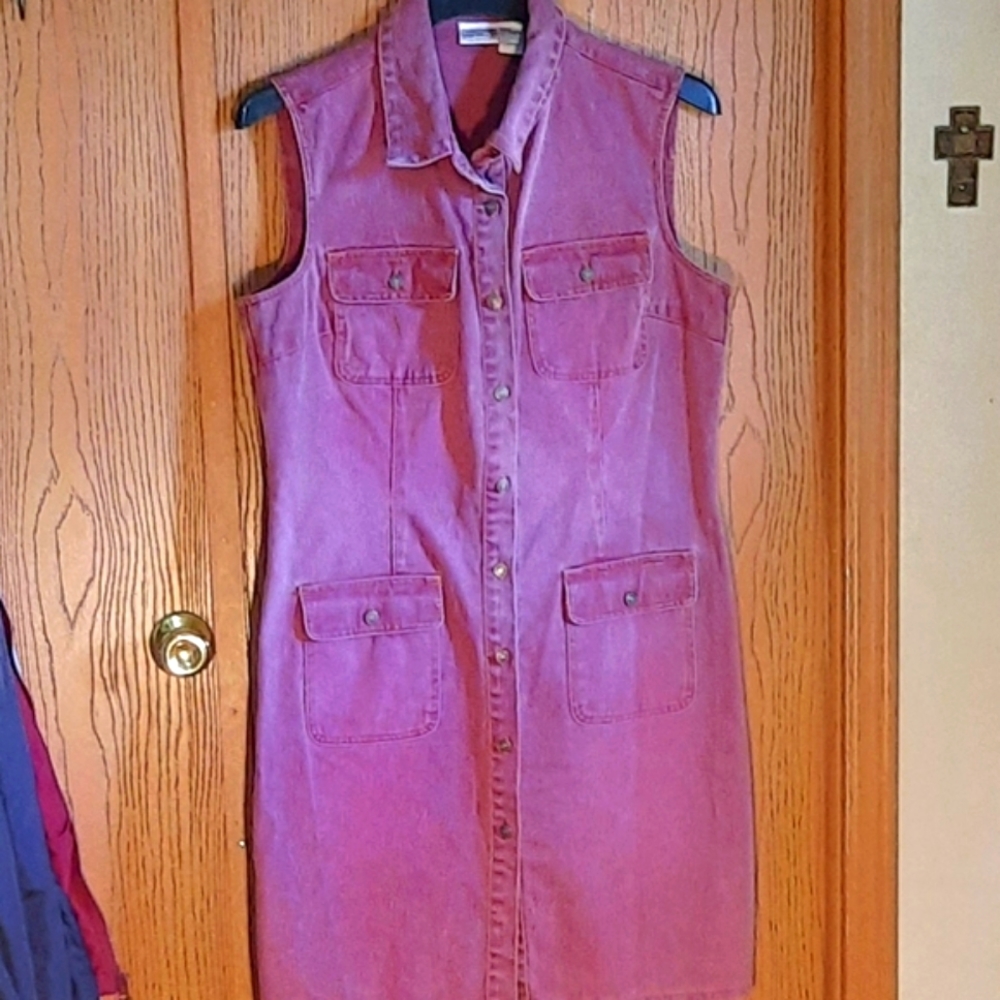Vintage Newport News Jeanology Collection Purple Denium Dress - Picture 3 of 12